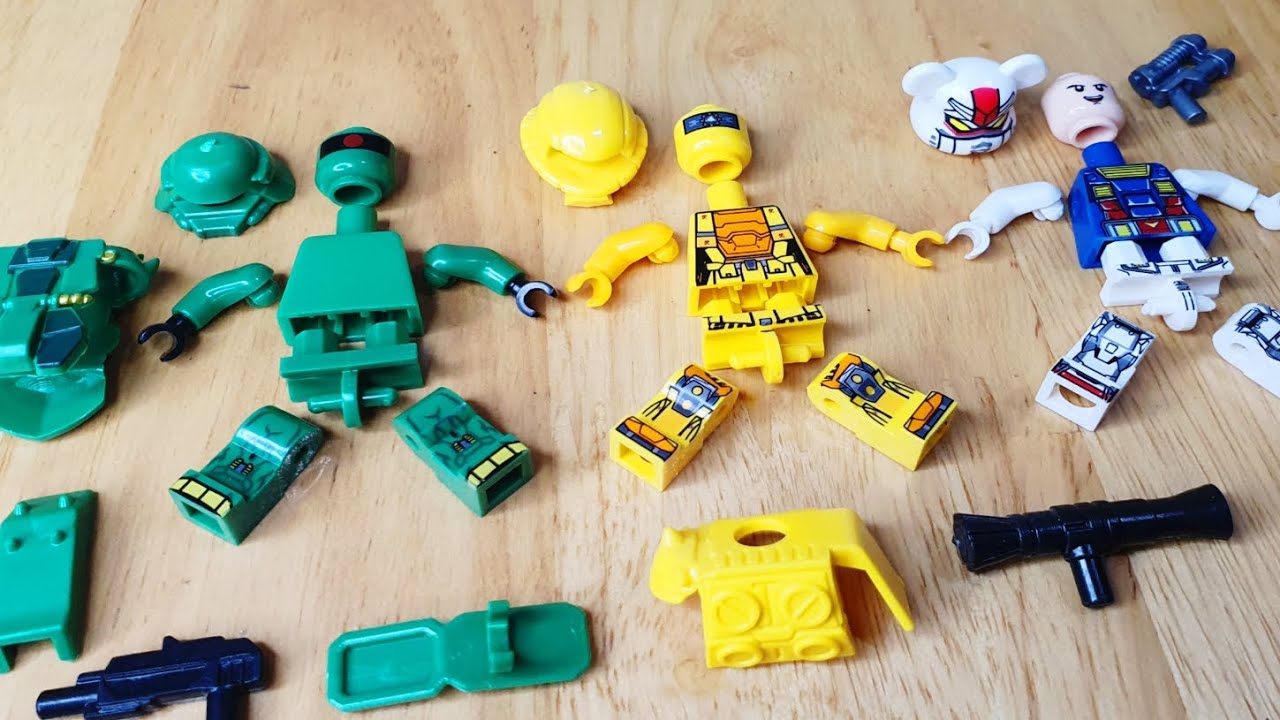 Lego Gundam | AMS-119 Geara Doga Halo Spartan RX-78-2 | minifigure lego unofficial 