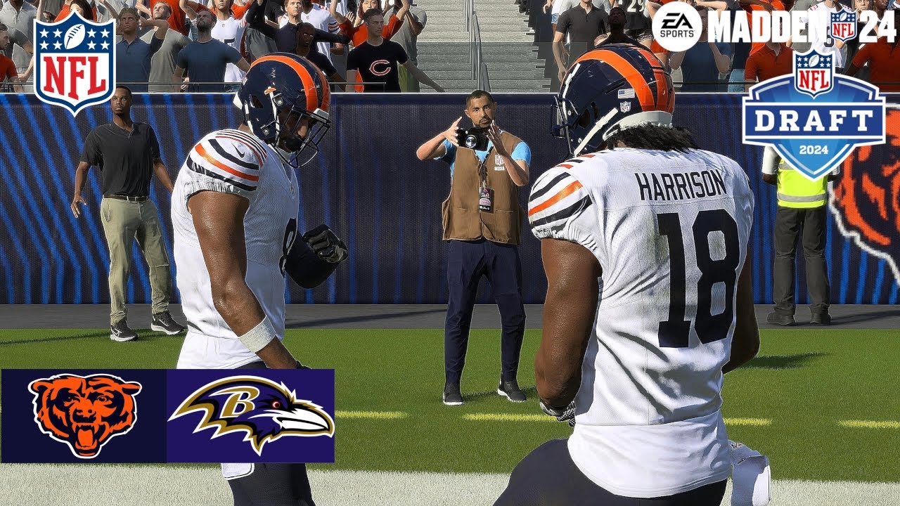 Madden 24 Caleb Williams Bears vs Derrick Henry Ravens 2024 NFL Fantasy