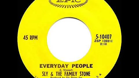 1969 HITS ARCHIVE: Everyday People - Sly & the Family Stone (a #1 record--mono 45)