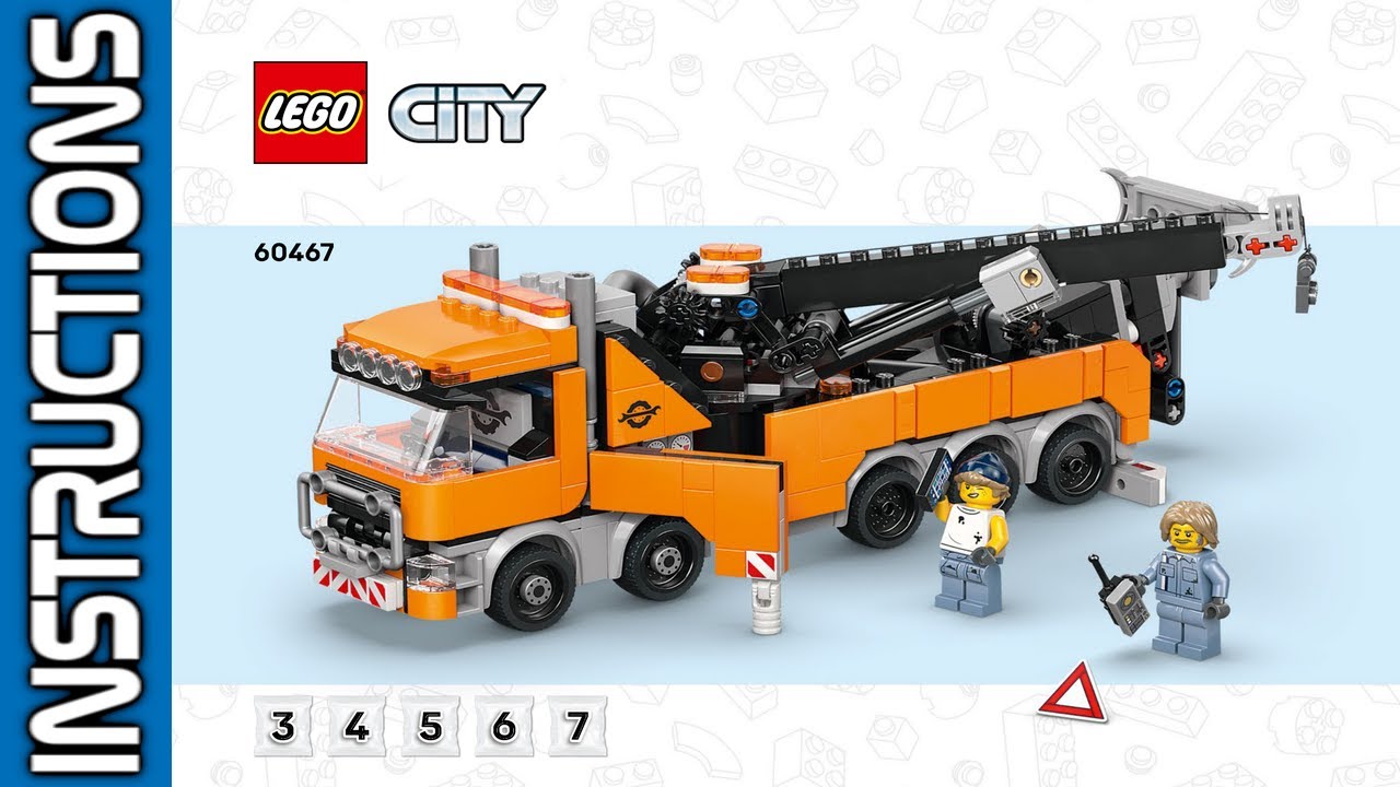 🧱📖LEGO 60467 Heavy-Duty Recovery Tow Truck with Crane