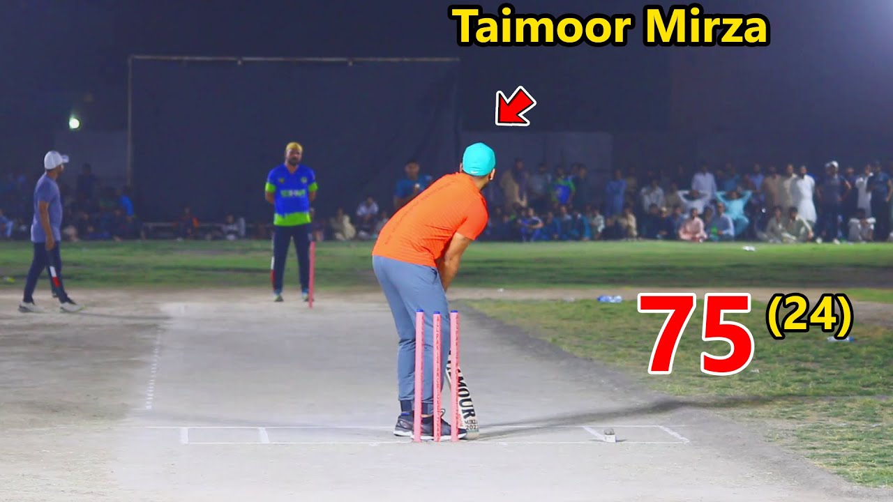 75 Runs Need 24 Ball || Taimoor Mirza Batting || Tamour Mirza Best ...