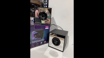 Pair of Mirror LED Bluetooth Speaker With 42 LEDs #shorts