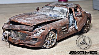 Restoration of toy car Mercedes SLS AMG