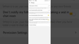 Hago app ki puri privacy settings screenshot 2