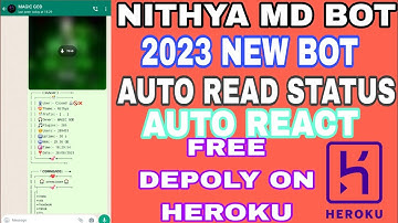 HOW TO DEPLOY NITHYA MD BOT DEPLOY ON heroku WhatsApp bot free deploy 💯 #heroku  #viral