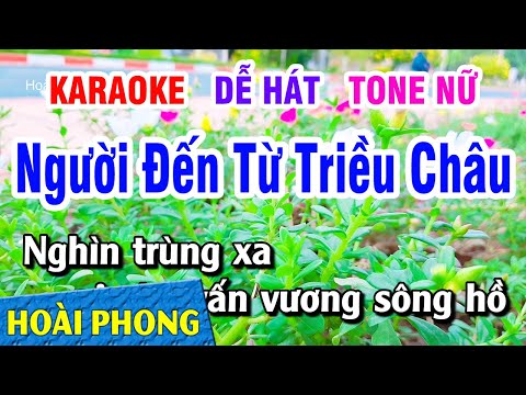 Karaoke Người Đến Từ Triều Châu Tone Nữ Nhạc Sống Dể Hát | Hoài Phong Organ