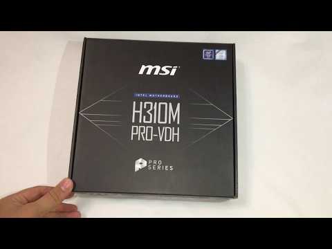 Распаковка материнской платы MSI H310M Pro-VDH из Rozetka