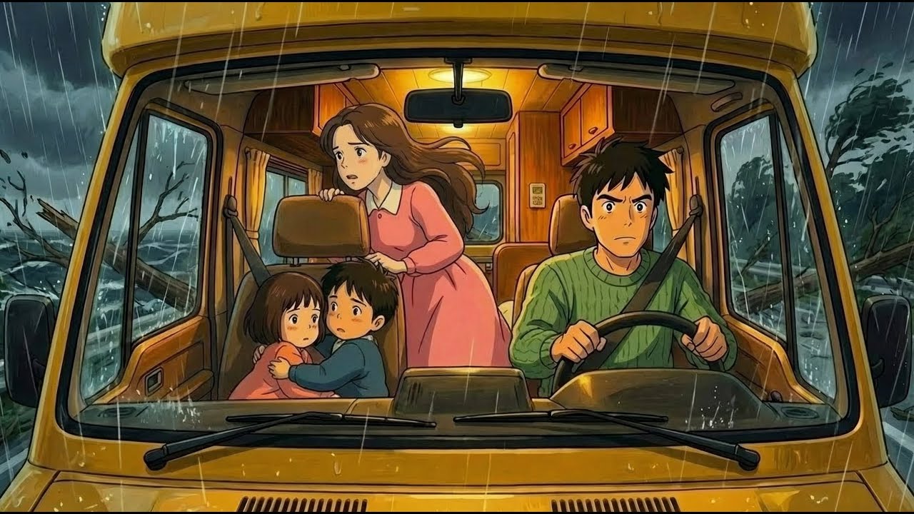 Cozy Rain with Healing Ghibli Piano Music 🎵 ASMR Ambience for Deep Sleep & Relaxation 