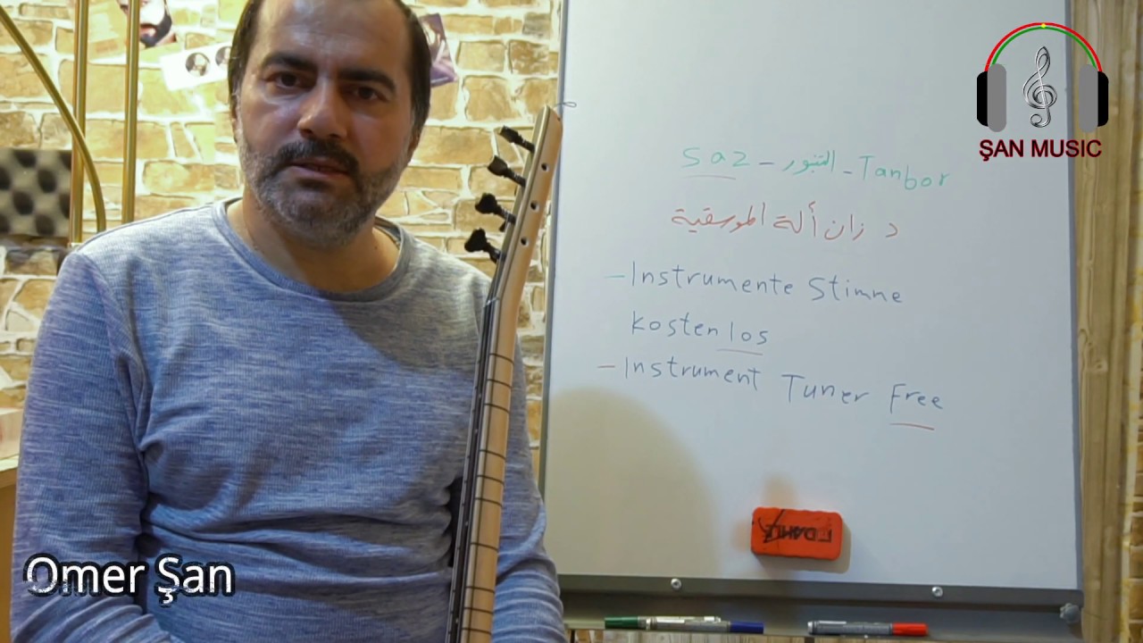 Kurs Music Tanbur xleke 10 Omer Şan طريقة دوزان التنبور الحلقة  10 ضمن سلسلة دروس نوطة الموسقية