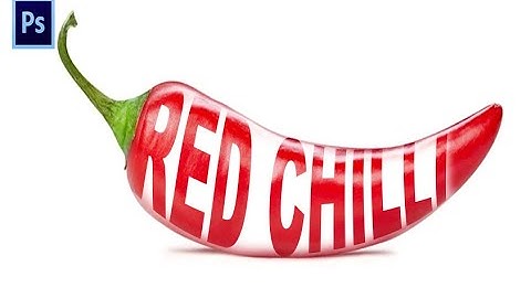 Photoshop Tutorial - Chilli Text Effect In Photoshop / Photo Manipulation