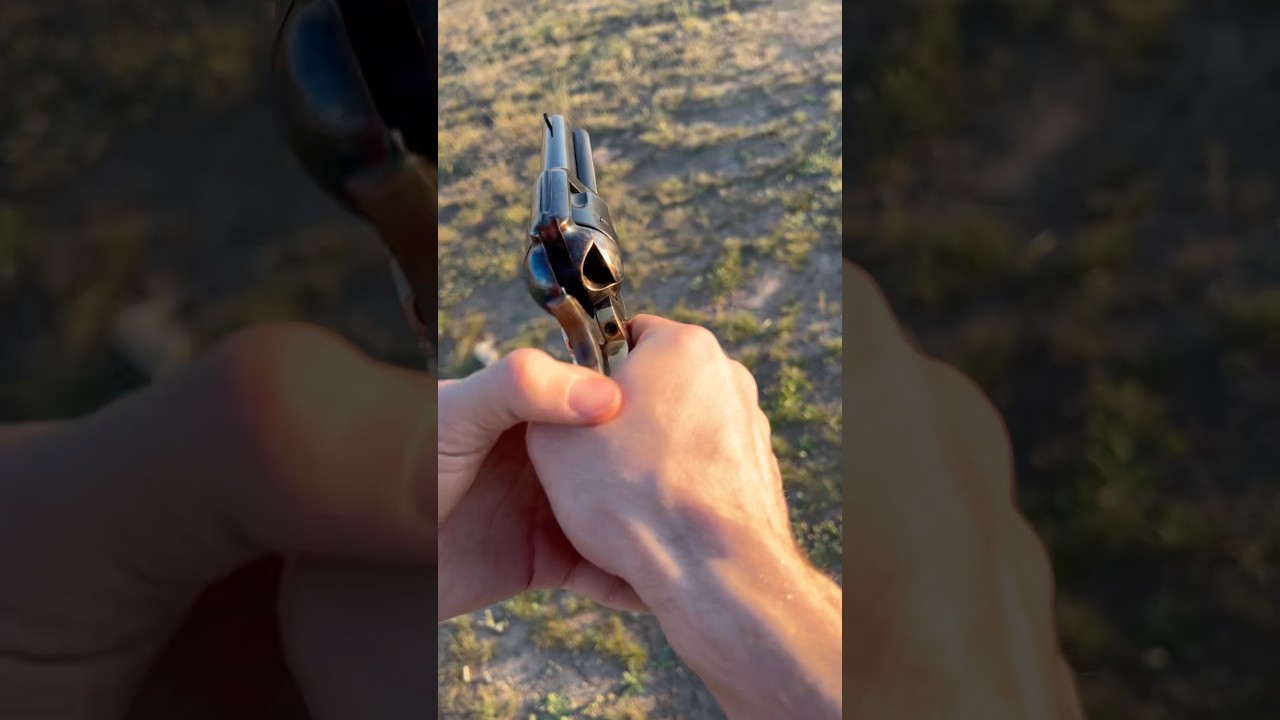 Pietta Great Western II 38. Special. Single action revolver. Old timey distance threat eliminator