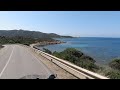 Day 6-7:14 Sardinia-Corsica, BMW 1600 GTL, Scenic SP71 coastline road, archaeological Nora 4K