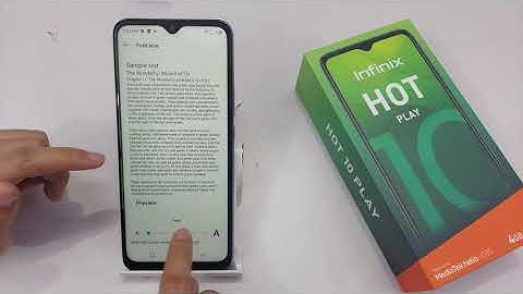 Change Font Size In Infinix Hot 10 Play | Infinix Hot 10 Play Me Font Ka Size Kaise Badhaye