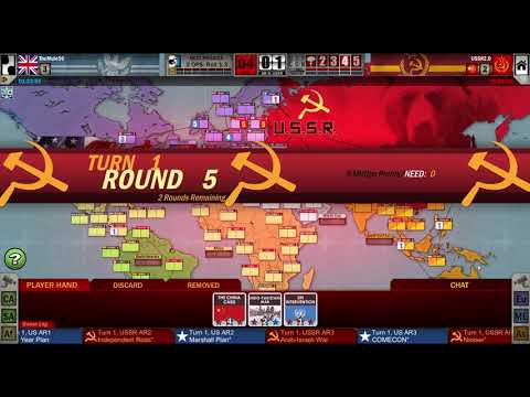 Twilight Struggle (Сумеречная Борьба) с комментариями по ходу игры #1