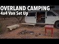 4x4 Overland Van Camping Setup - Relaxing in the Desert