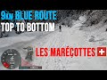 4k skiing les marcottes 9 km blue route top to bottom valais switzerland gopro hero11