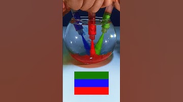 Guess the country name. What do mixed flag colors make part 1 #colormixing #satisfying #shorts