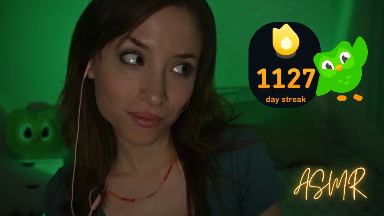 ASMR 🦉 Whispering French on Duolingo Like My Streak Depends on It