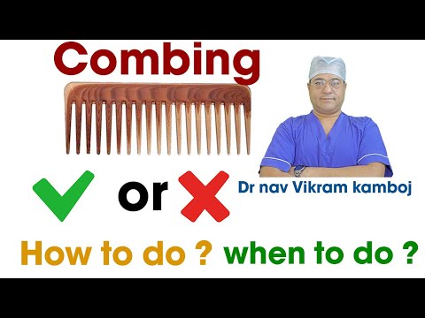 Hair loss treatment with comb. Science behind combing. Control hair fall with neograft