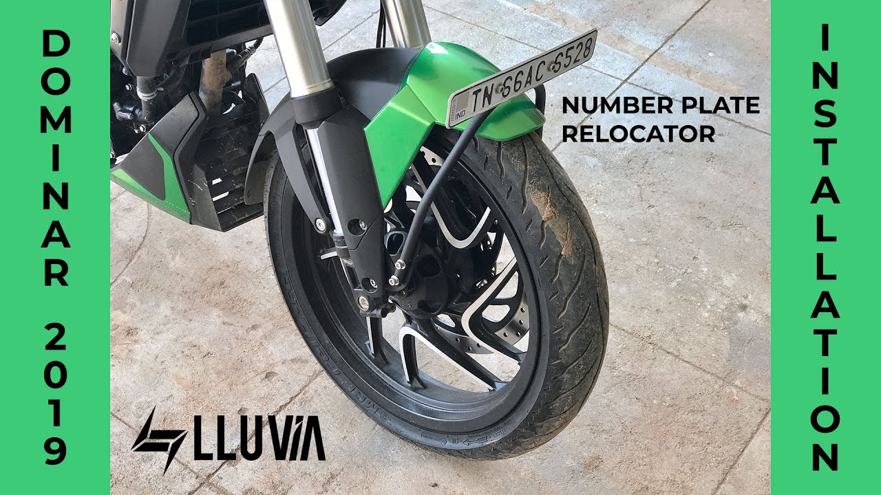 Carbon Racing Dominar Number Plate Holder Front Mudguard