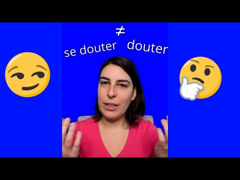 DOUTER vs SE DOUTER en français 🇫🇷 #shorts