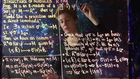 Lecture 19. Structure of modules