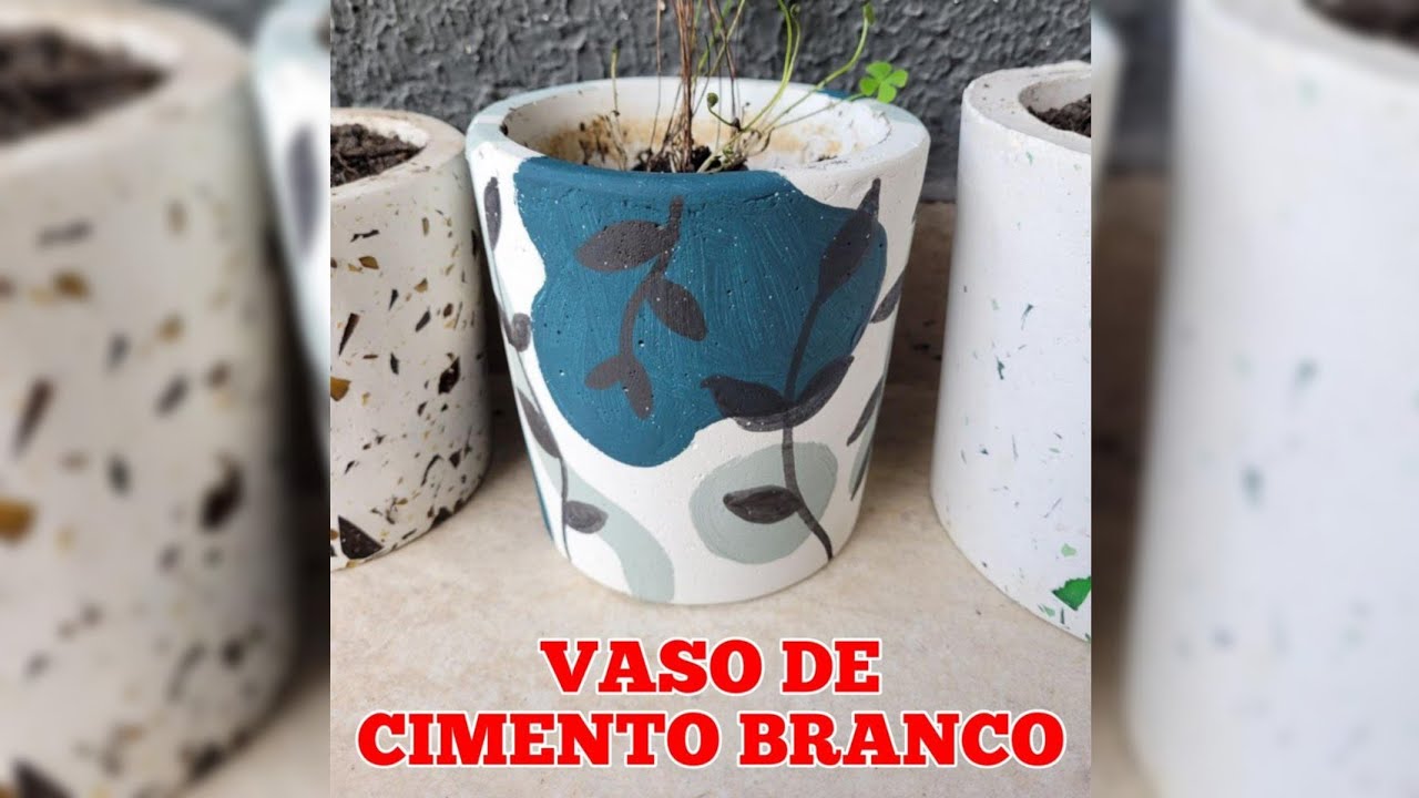 DECORAÇÃO vaso de cimento