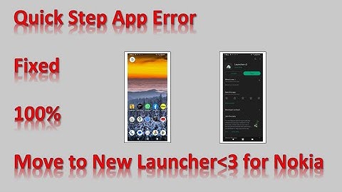 Quickstep App keeps Stopping Error Fixed 100% (Nokia)