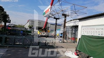 Installation Video of Gas Station canopy  Roof