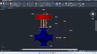 Autocad 3D, 3 Way Valve, How to drawing 3 way valve