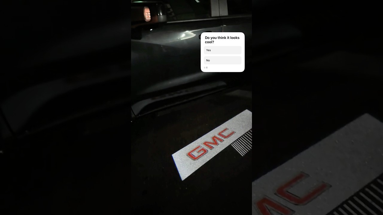 Easily upgraded your GMC through puddle lights like this.