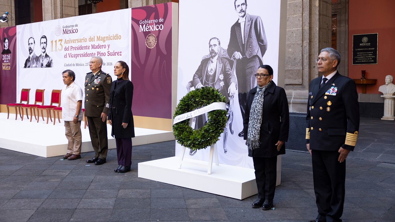 113 Aniversario Luctuoso de Francisco I. Madero. Palacio Nacional