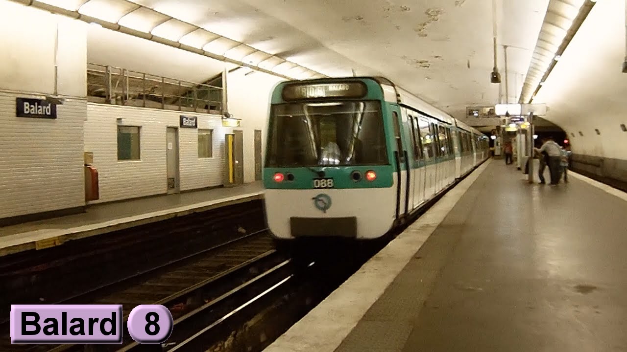Balard Ligne 8 Métro de Paris ( RATP MF77 ) YouTube Balard Ligne 8 Métro de Paris ( RATP MF77 ) YouTube