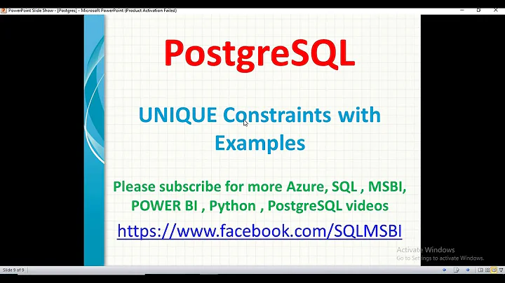 Postgresql Tutorials | Unique Constraints in Postgresql | psql unique constraints