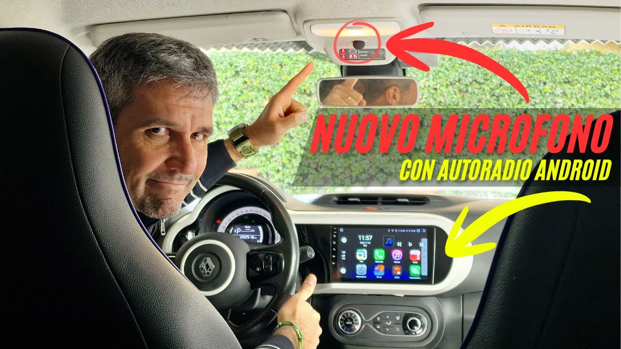 INSTALLAZIONE MICROFONO ESTERNO SU TWINGO 3 CON AUTORADIO ANDROID 