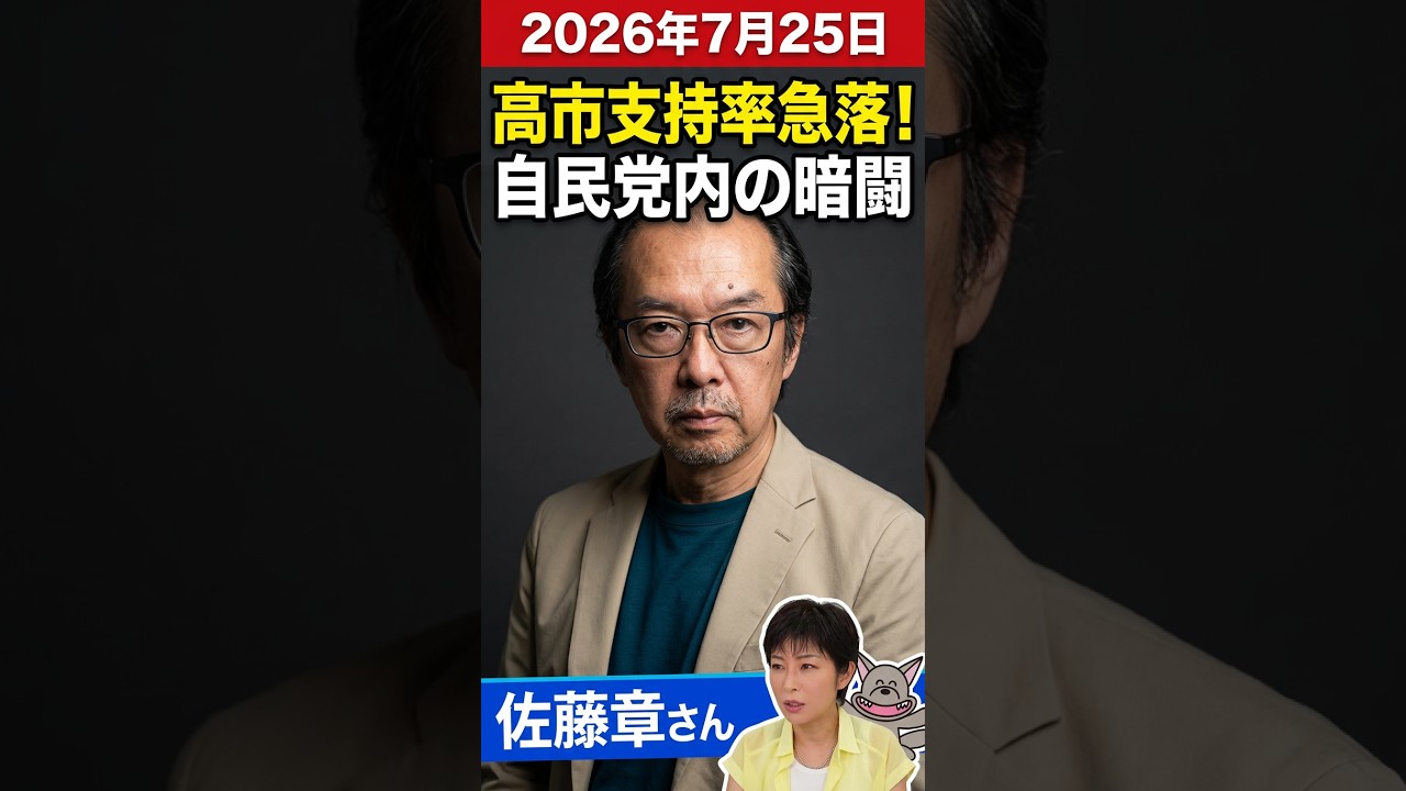 縦】佐藤章さんに聞く！！高市支持率急落、週明けに集中審議、皇室典範