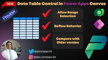 A New Data Table Control In Power Apps Canvas!