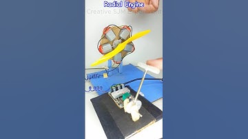 Radial Engine • Dc Motor | #dcmotor #tech #youtubeshorts #motor #dcmotorproject