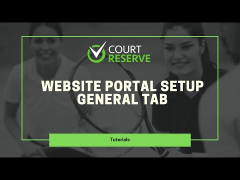 Website Portal General Tab