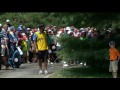 Jordan Spieth's Drive on 7th Hole Ends Up in Puddle on Cart Path | 2016 PGA Championship