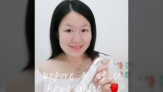 Rose White Tone Up Cream Before & After