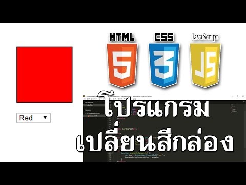 Chang Box Background Color | สอนเขียนโปรแกรมเปลี่ยนสีกล่อง - JavaScript [TH]
