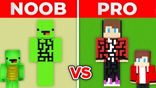 JJ And Mikey NOOB vs PRO BIGGEST MAZE Made of JJ And Mikey in Minecraft Maizen