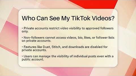 Who Can See My TikTok Videos? - Everyday-Networking