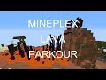 Finishing the Lava Parkour in the Mineplex Lobby