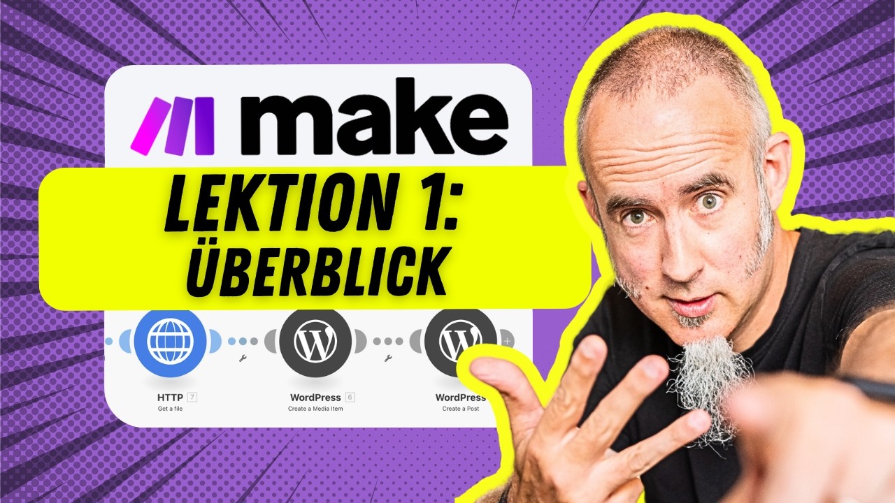 Make.com Kurs: Lektion 1 - Überblick - Make.com Anleitung Deutsch - YouTube