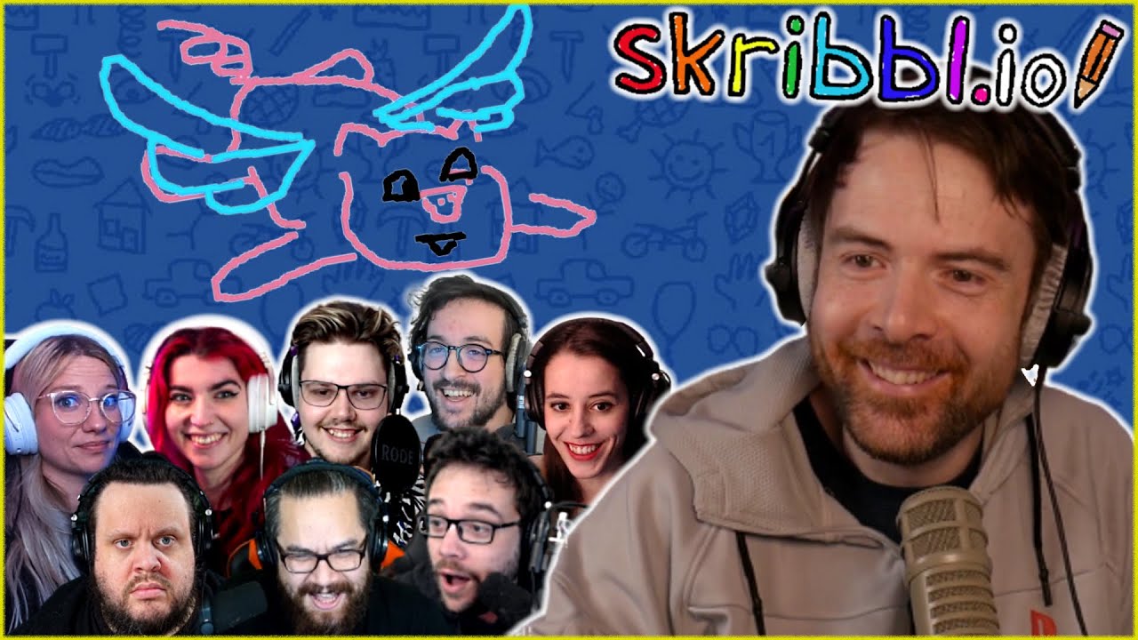 SKRIBBL.IO #2 avec Antoine, Baghera, Mynthos, Horty, AngleDroit, Lunatic, MV & Etoiles ! (SDL #46)