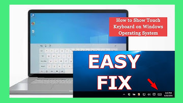 how to show touch keyboard in windows 10