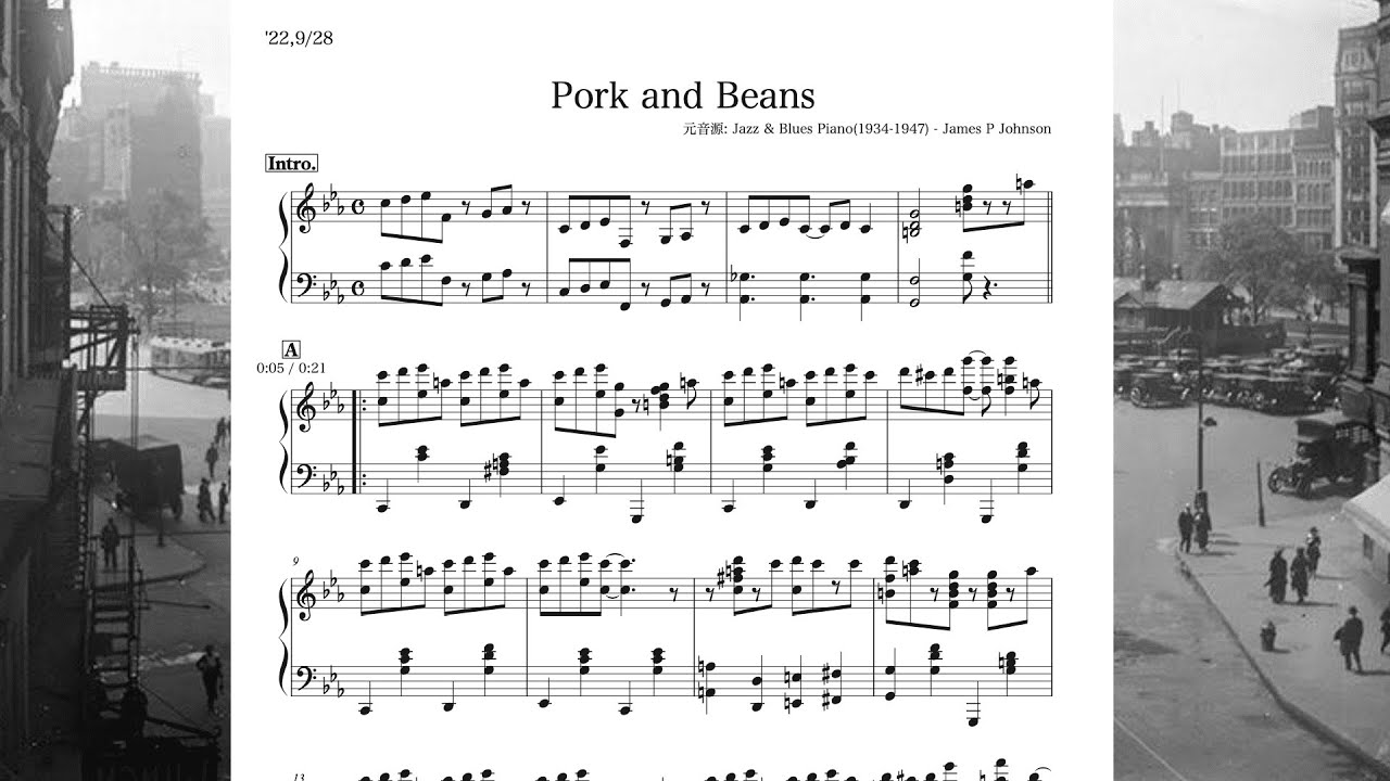 James.P.Johnson Pork and Beans YouTube