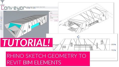 Conveyor Tutorial - Import a Rhino wall sketch into Revit